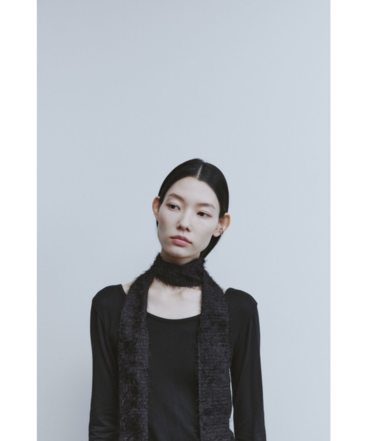 유스(YOUTH) Ballerina long Jersey Top-Black