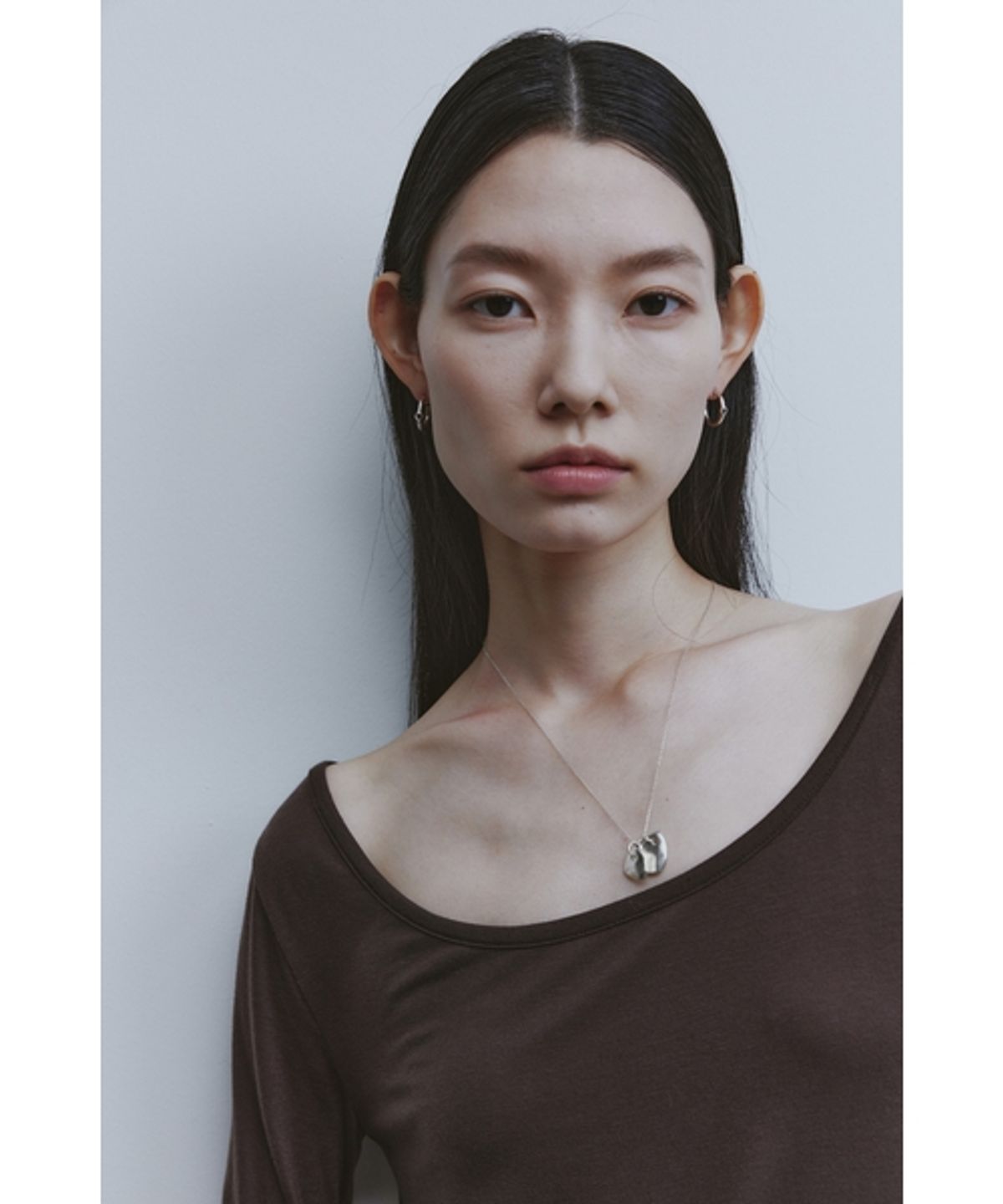 유스(YOUTH) Ballerina long Jersey Top-Brown