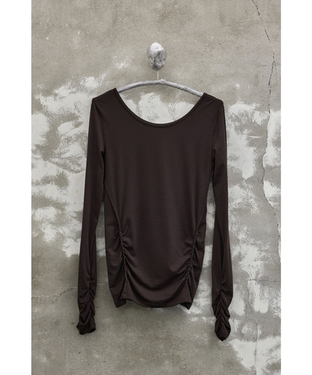 유스(YOUTH) Ballerina long Jersey Top-Brown