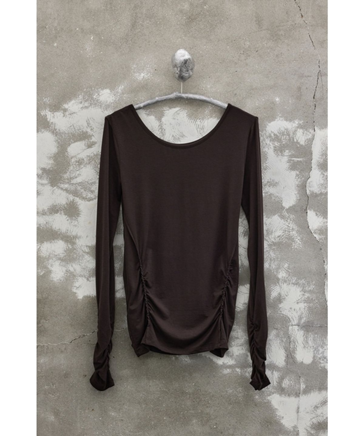 유스(YOUTH) Ballerina long Jersey Top-Brown