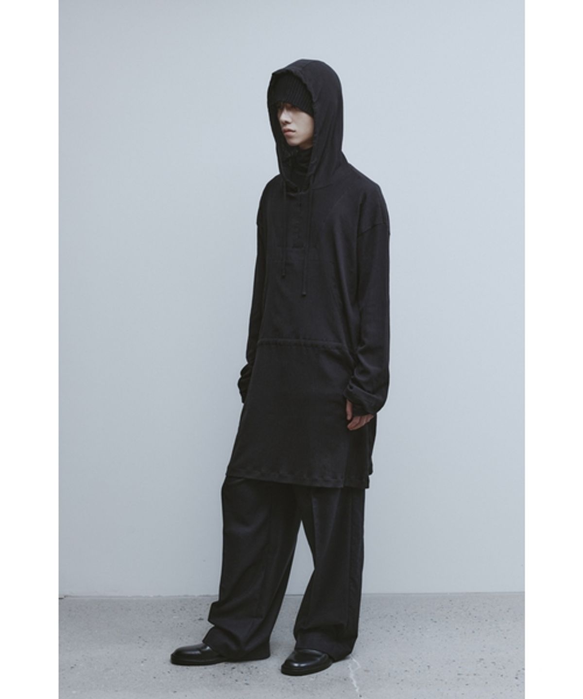 유스(YOUTH) Long Anorak-Black