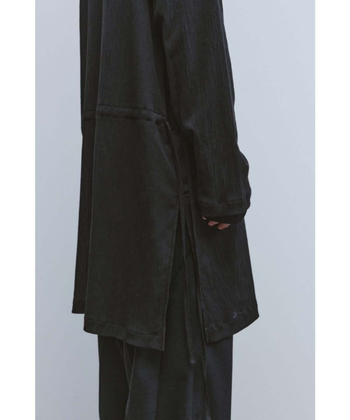 유스(YOUTH) Long Anorak-Black