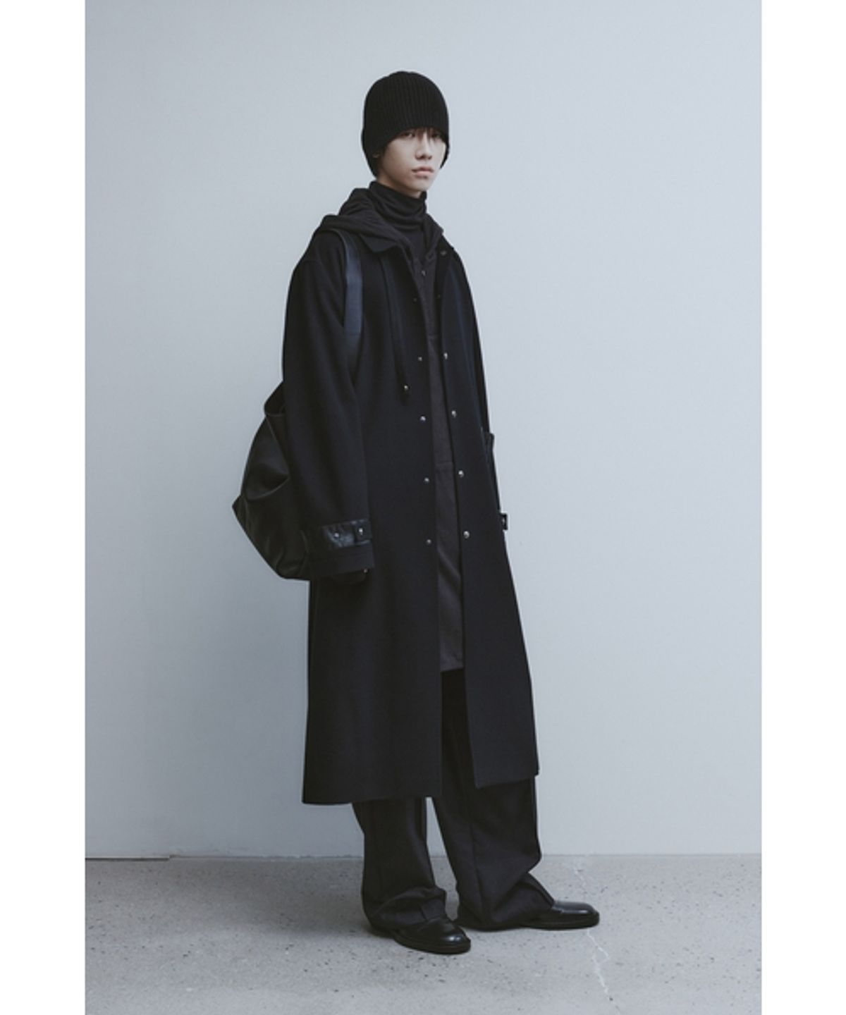 유스(YOUTH) Long Anorak-Black