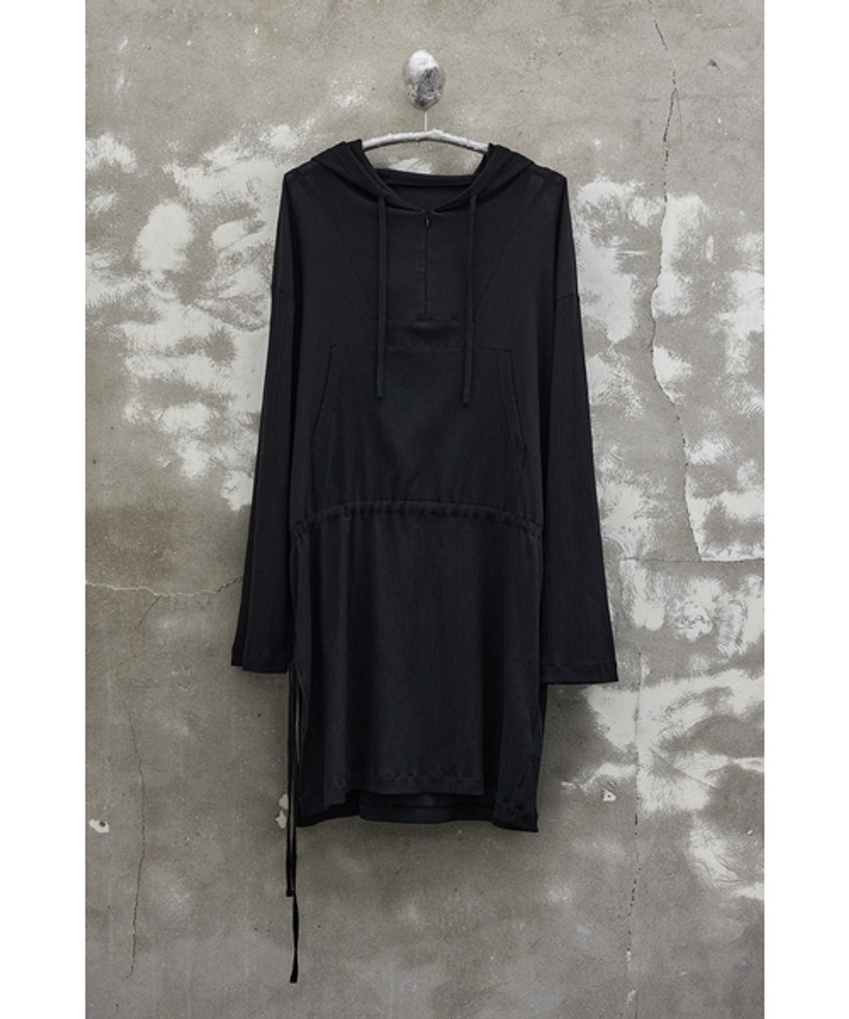 유스(YOUTH) Long Anorak-Black