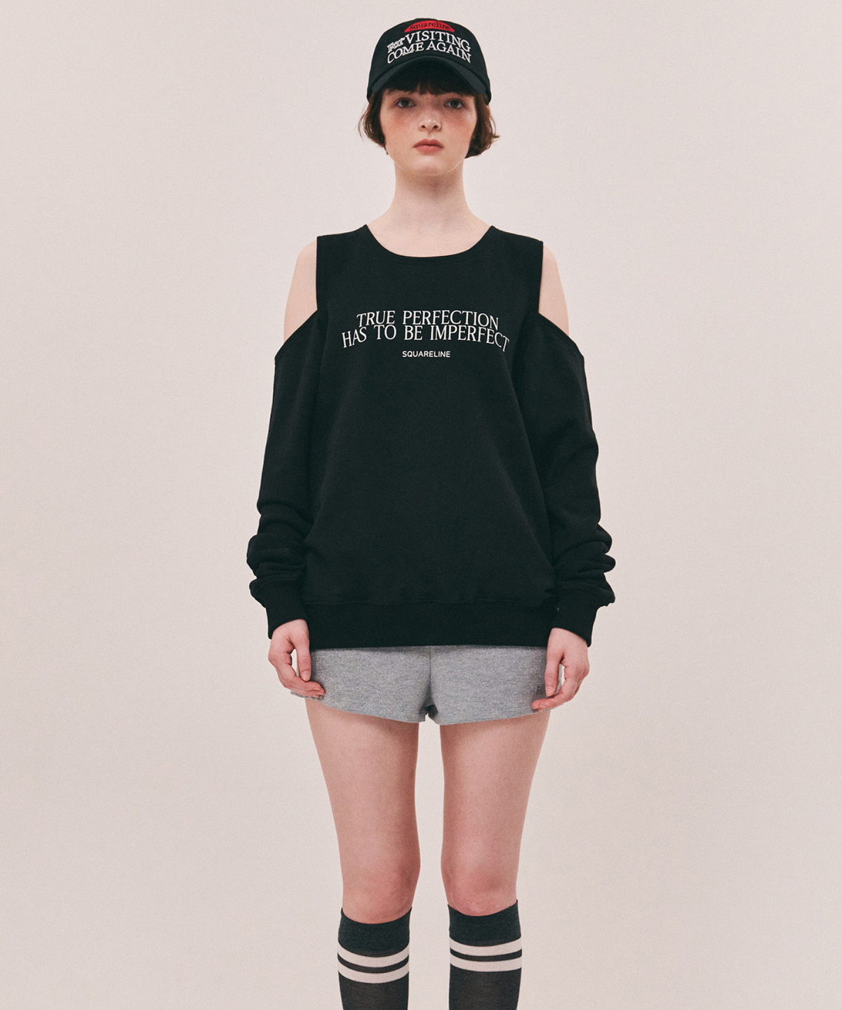 스퀘어라인(SQUARELINE) True Cut out Sweatshirts - 4color