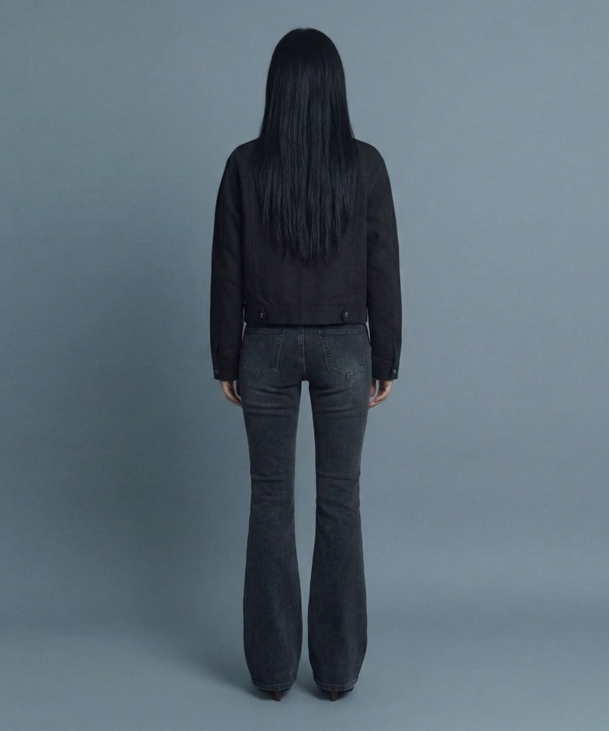 인어데이즈(INADAZE) 우먼스 절개 패턴 자켓 (블랙)