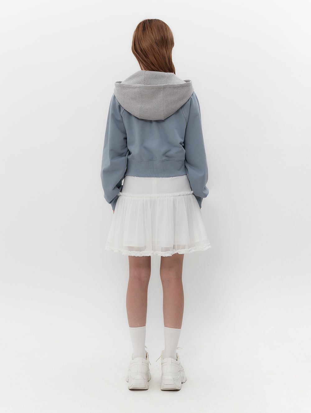 【韓国TUOMIO トゥオミオ】MESH FRILL LAYERED SKIRT MUSINSA | TUOMIO MESH FRILL LAYERED SKIRT [WHITE]