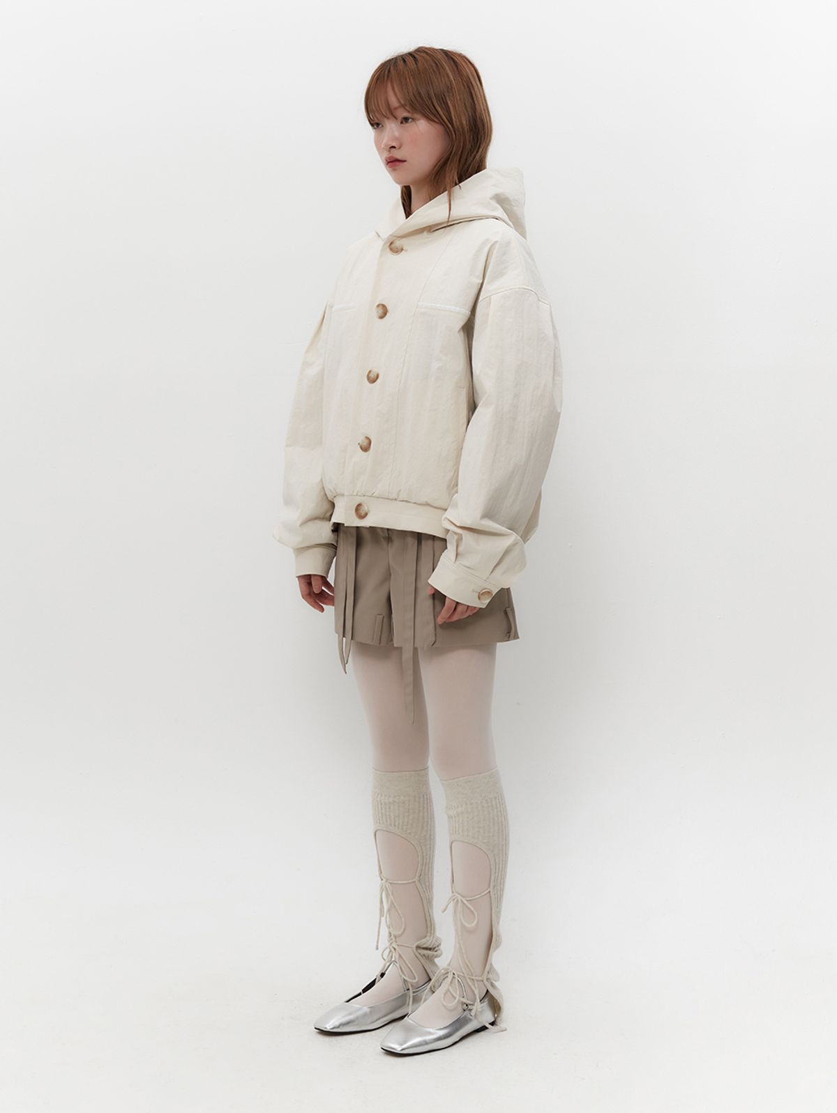 뚜오미오(TUOMIO) VOLUME LACE JACKET [IVORY]