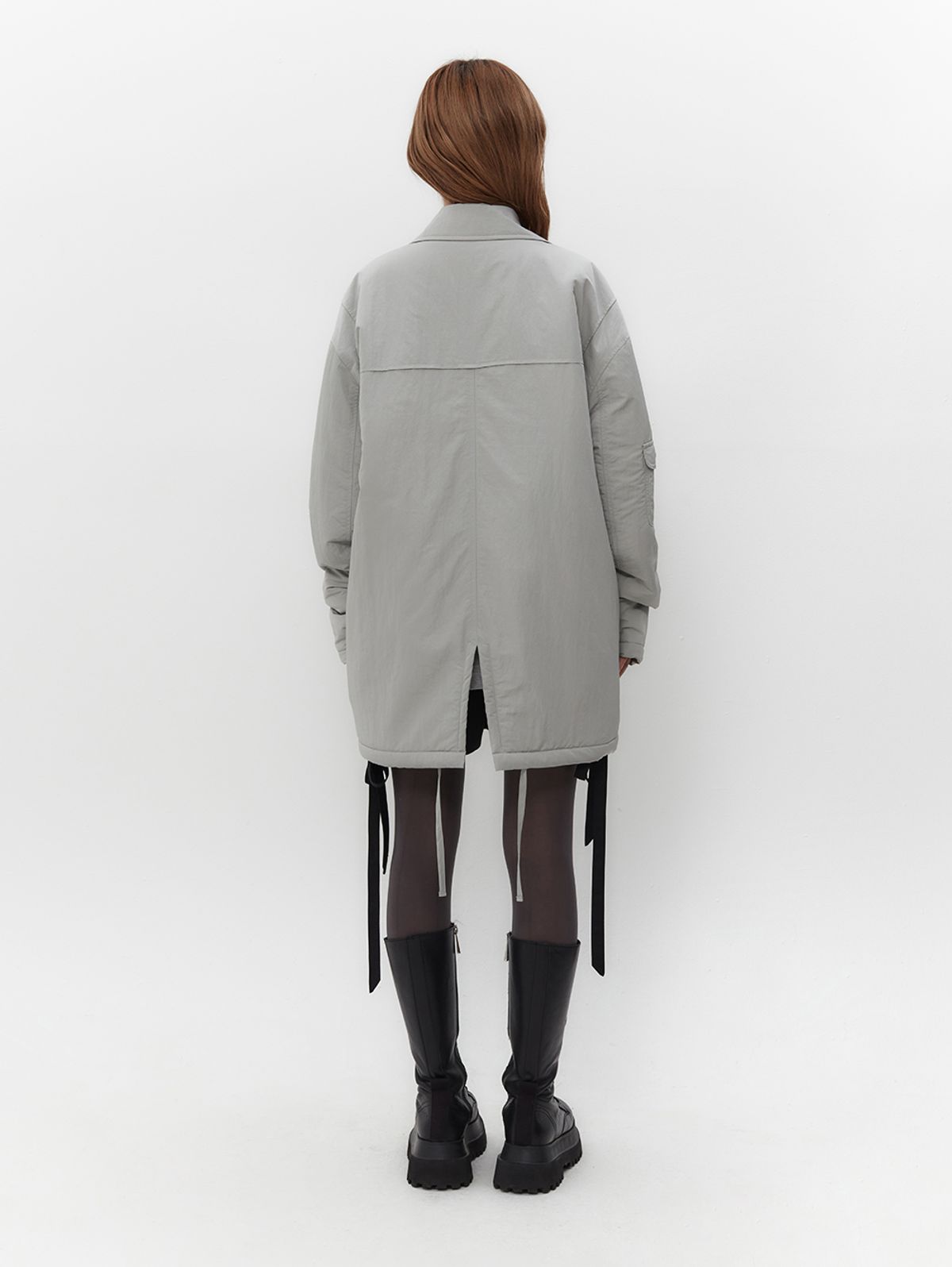 뚜오미오(TUOMIO) DUFFLE PADDED COAT [LIGHT GREY]