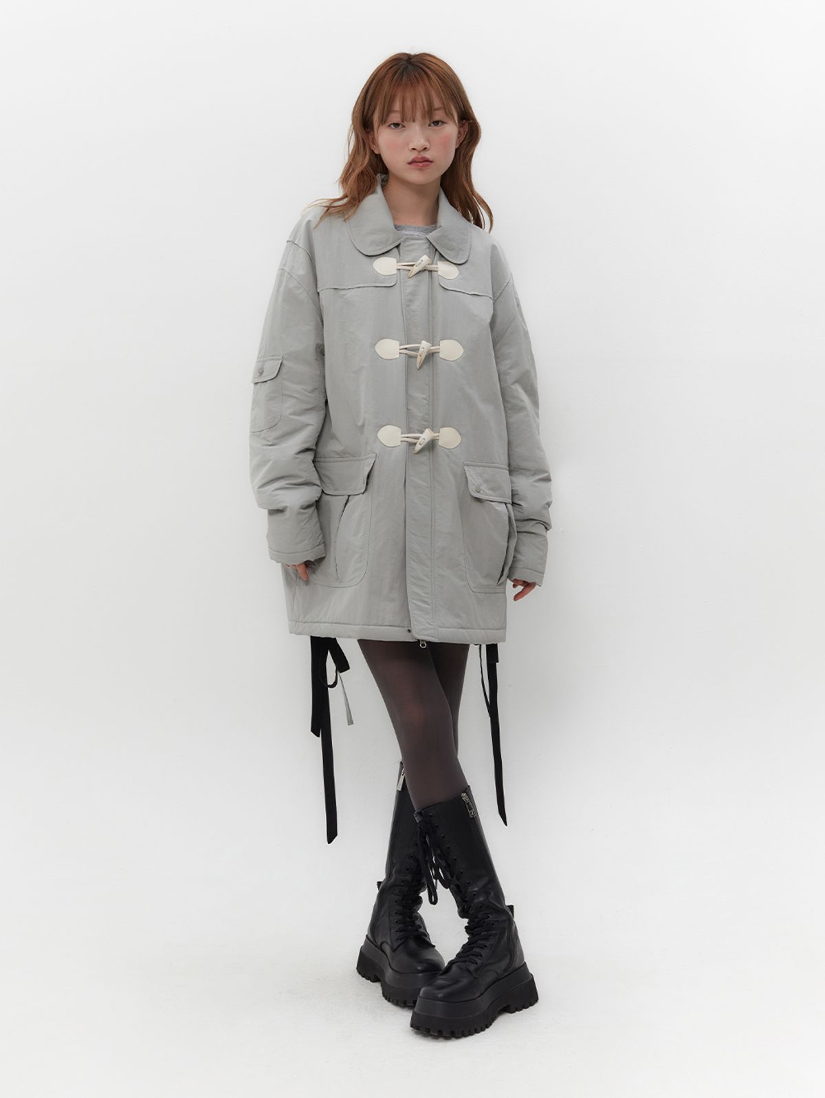 뚜오미오(TUOMIO) DUFFLE PADDED COAT [LIGHT GREY]