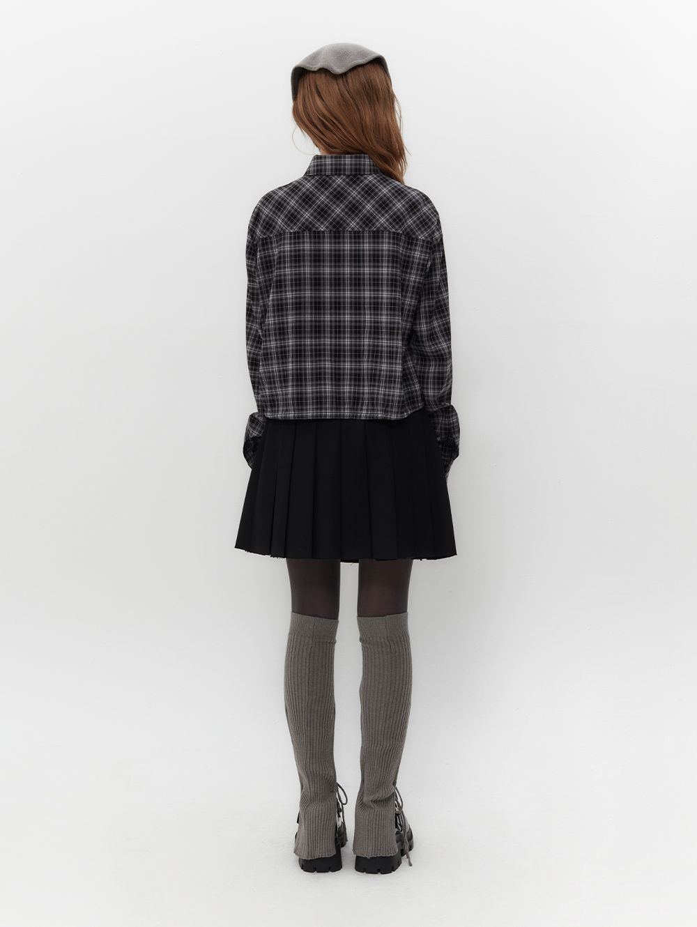 【韓国TUOMIO トゥオミオ】TM SYMBOL PLEATS SKIRT MUSINSA | TUOMIO TM SYMBOL PLEATS SKIRT [BLACK]
