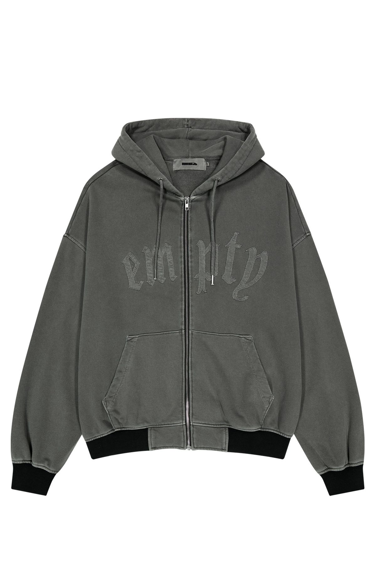 메아(MEA) PATCH WASHING HOODIE ZIP [KHAKI]