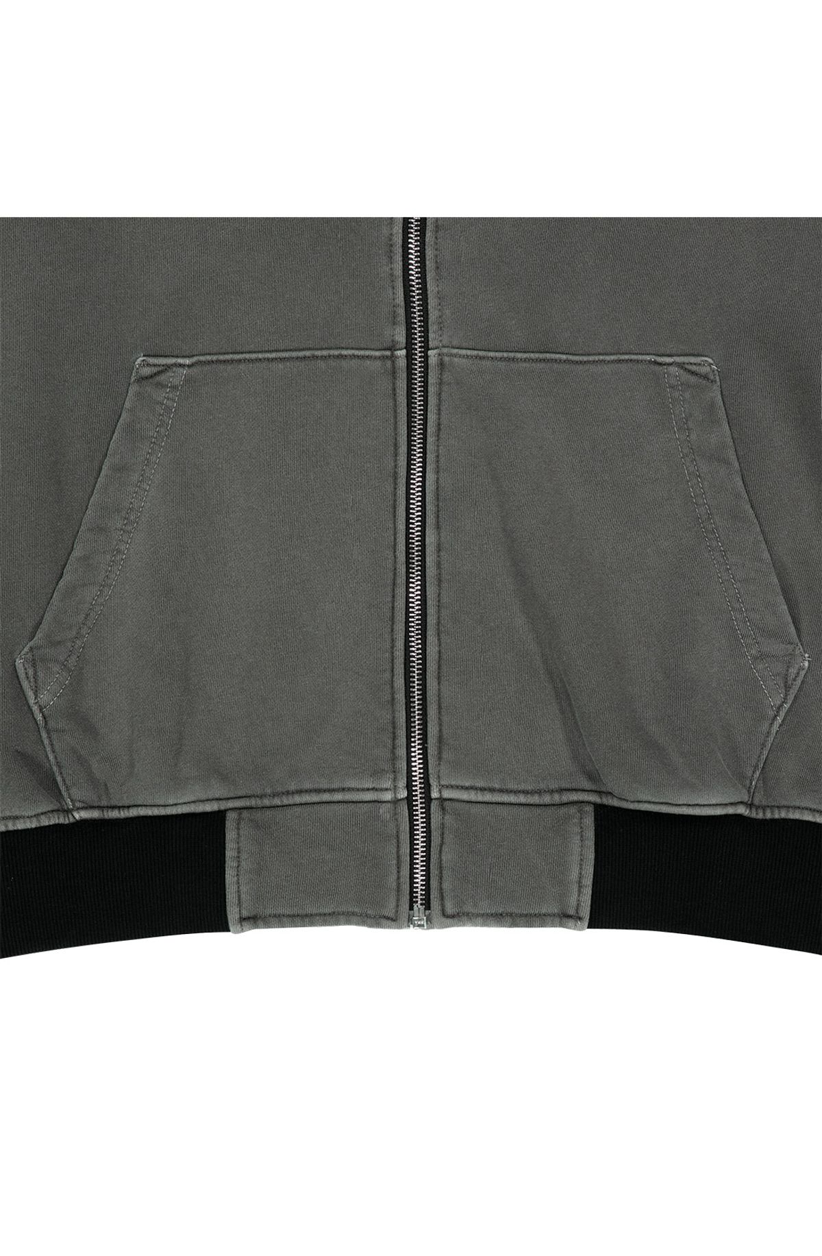 메아(MEA) PATCH WASHING HOODIE ZIP [KHAKI]