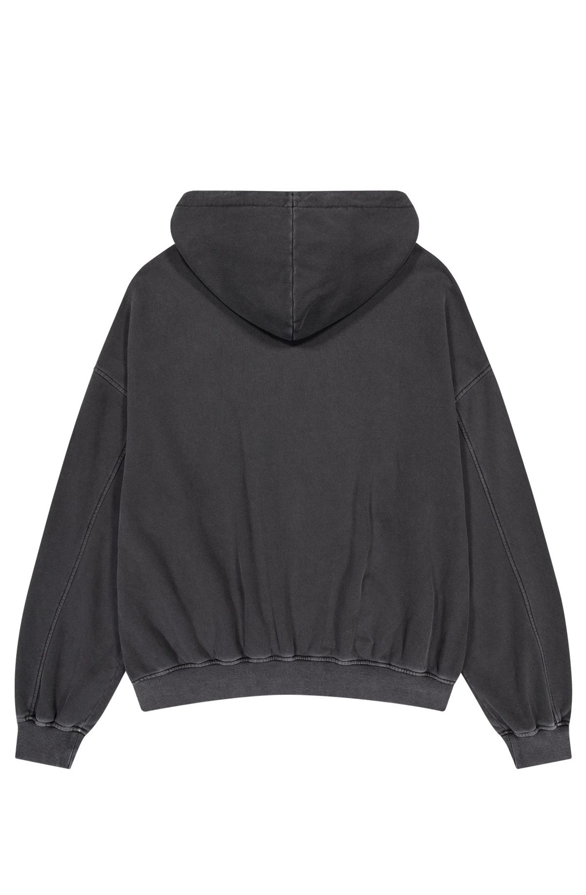 메아(MEA) PATCH WASHING HOODIE ZIP [BLACK]