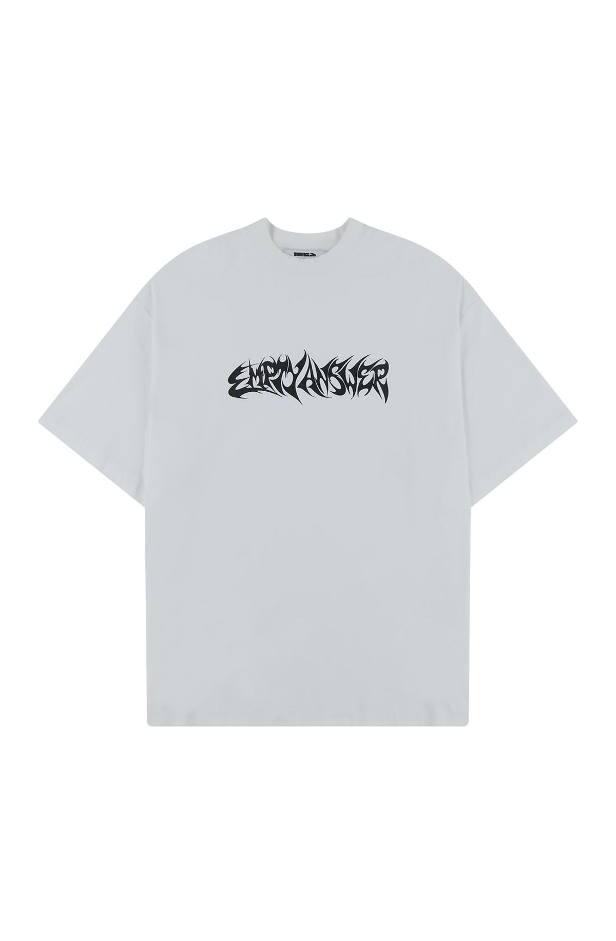 메아(MEA) HALF NECK GRAPHIC T-SHIRT [WHITE]