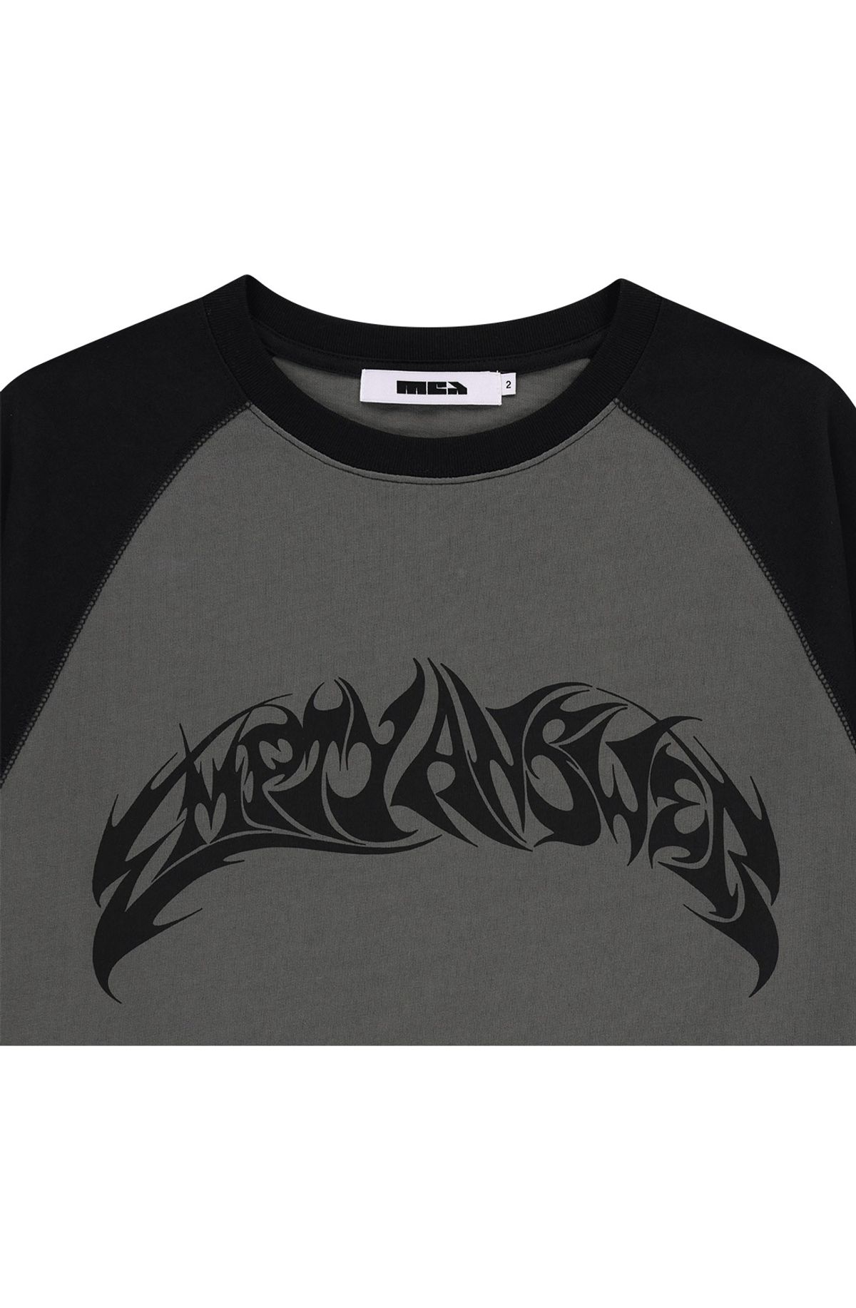 메아(MEA) RAGLAN OVERSIZED L/S TOP [BLACK]