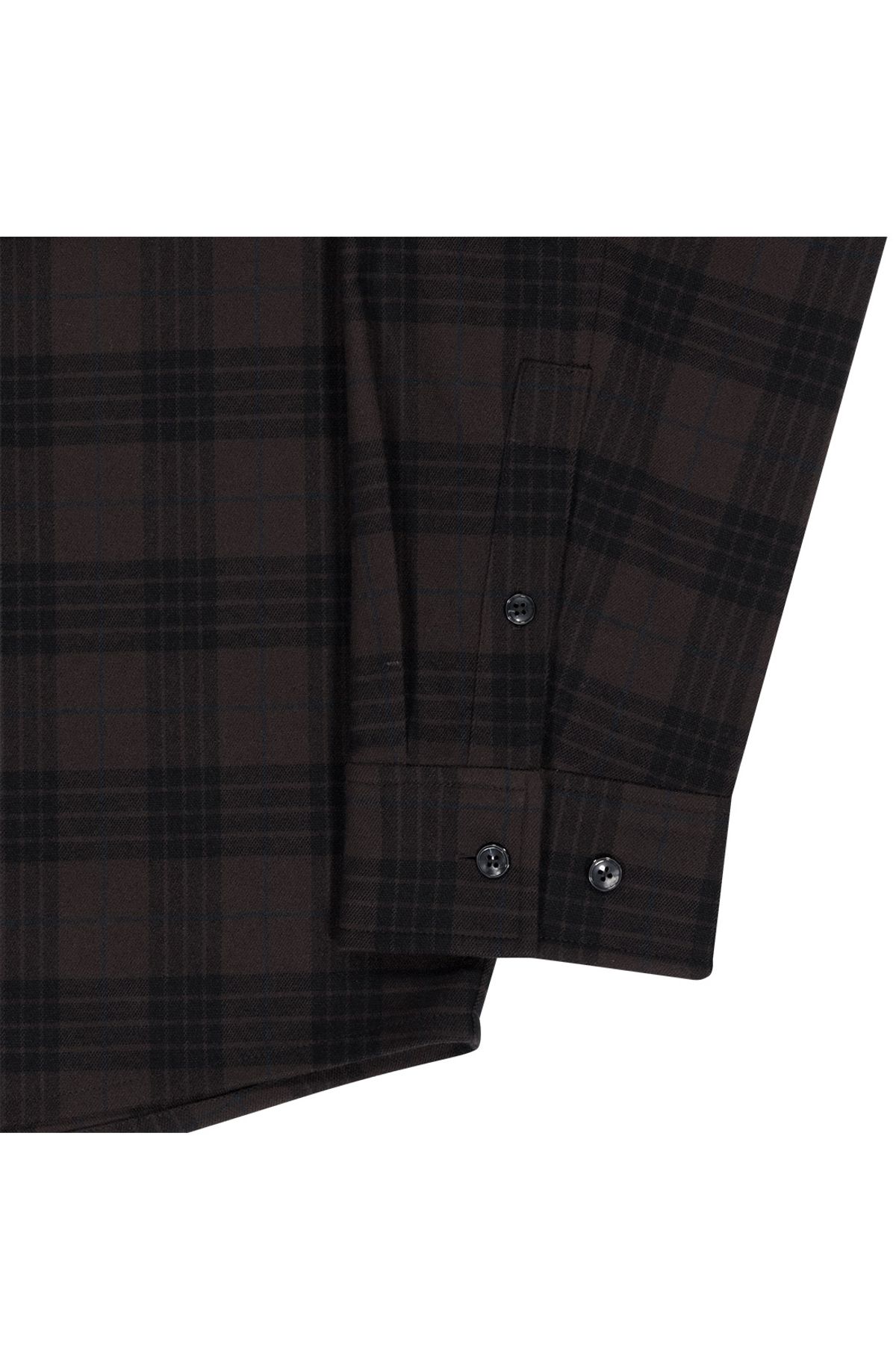 메아(MEA) CHECK OVERSIZED SHIRT [BROWN]