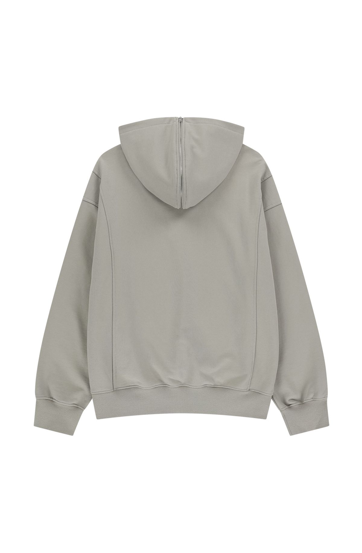 메아(MEA) POINT ZIP OVERSIZED HOODIE [BEIGE]