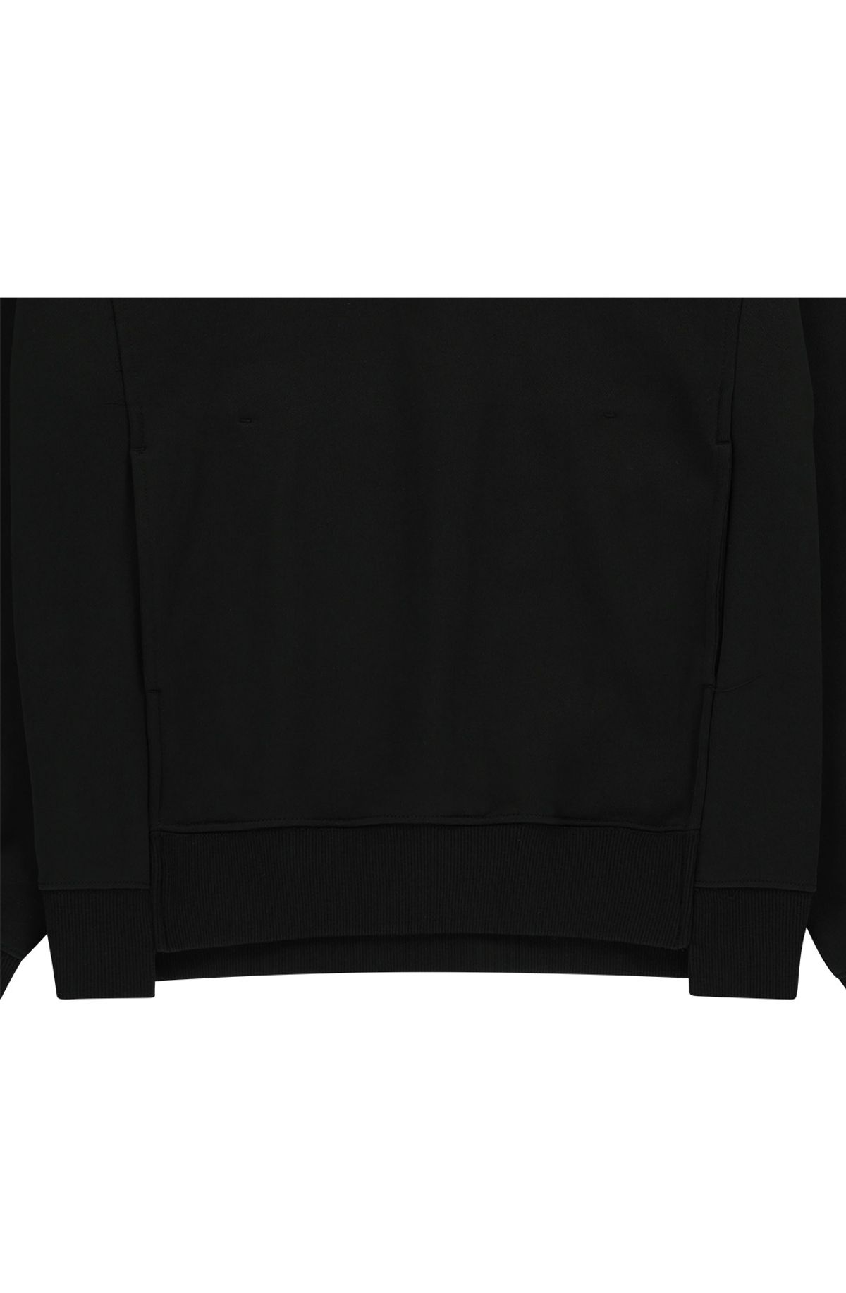 메아(MEA) POINT ZIP OVERSIZED HOODIE [BLACK]
