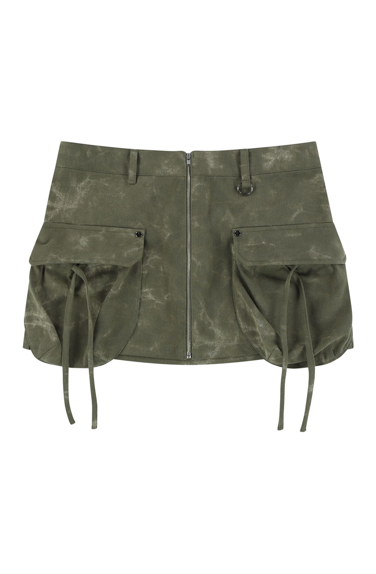 메아(MEA) DYEING PRINTED MINI SKIRT [KHAKI]