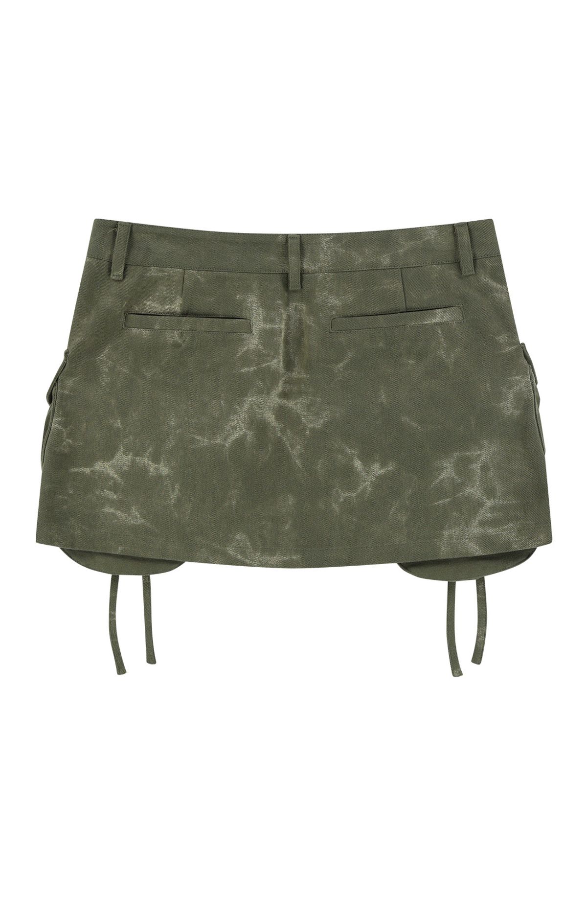 메아(MEA) DYEING PRINTED MINI SKIRT [KHAKI]