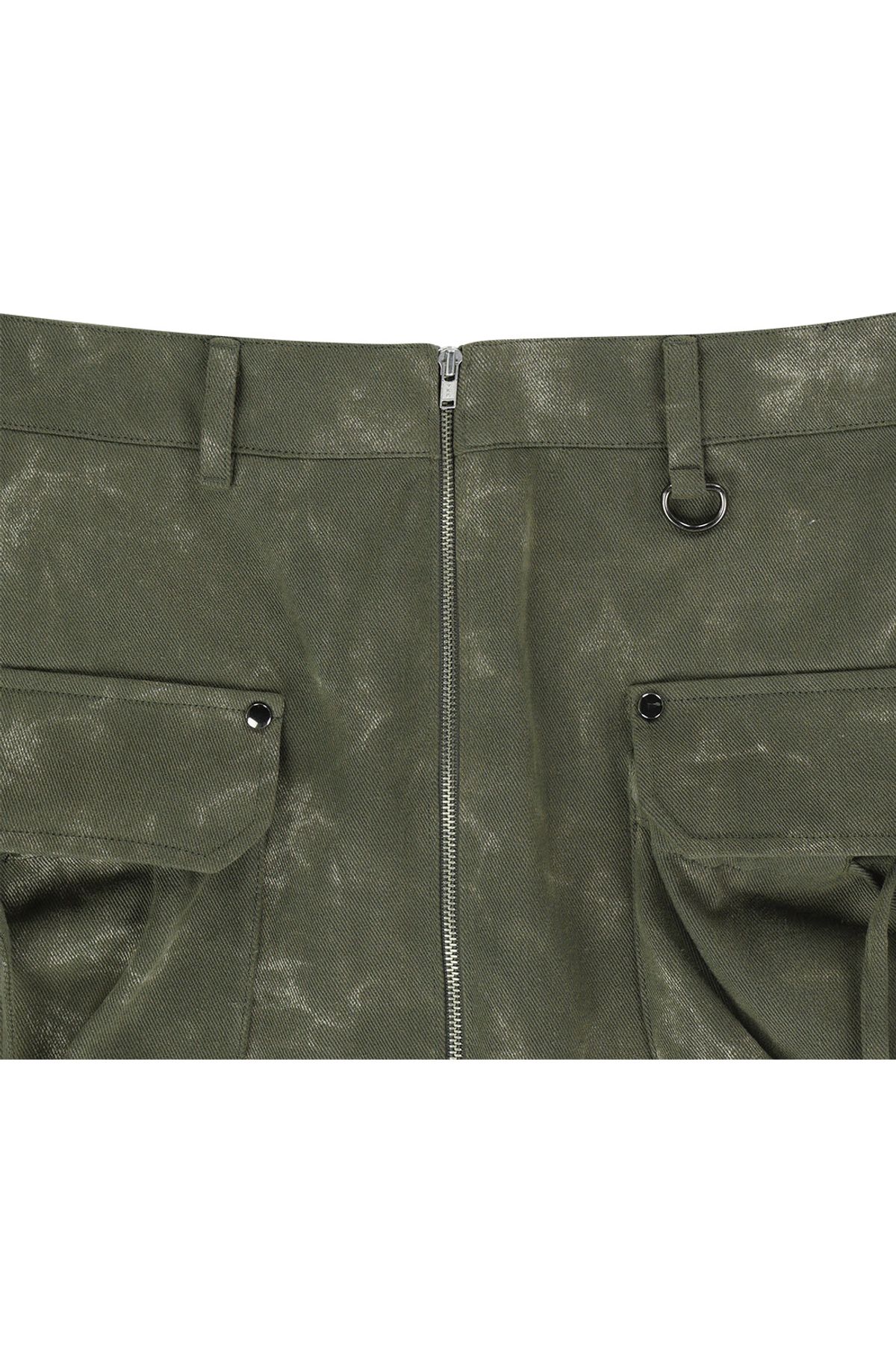 메아(MEA) DYEING PRINTED MINI SKIRT [KHAKI]