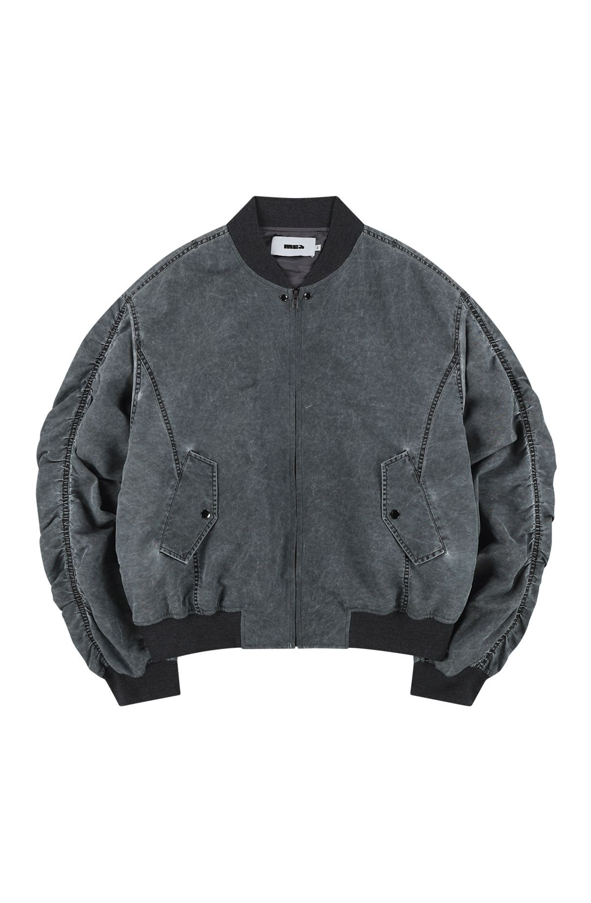 메아(MEA) WASHED BOMBER [GREY]