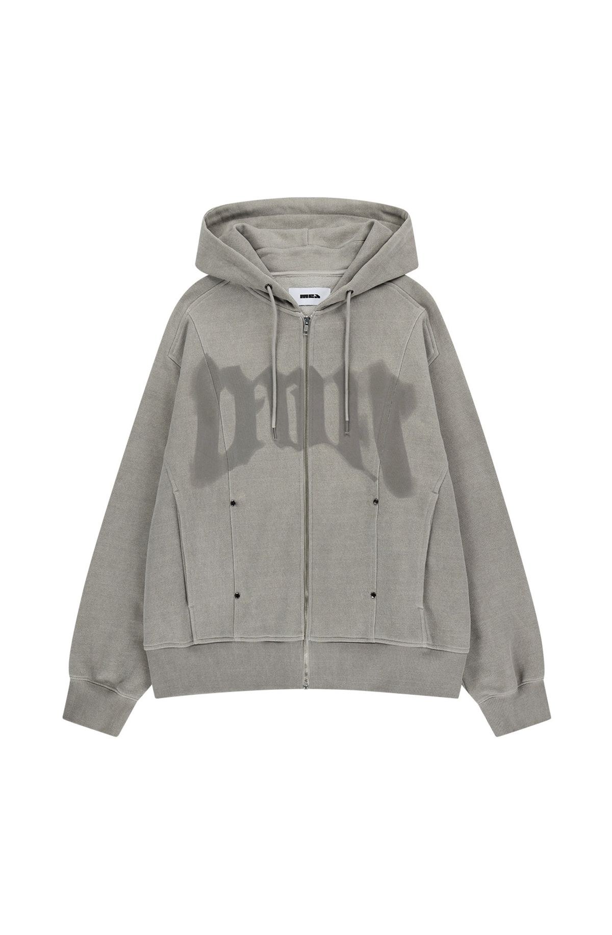 메아(MEA) GRAPHIC PANELED HOOD ZIP [BEIGE]