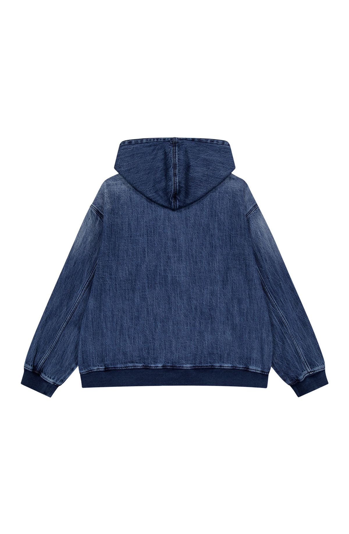 메아(MEA) OVERSIZED DENIM HOOD ZIP [BLUE]
