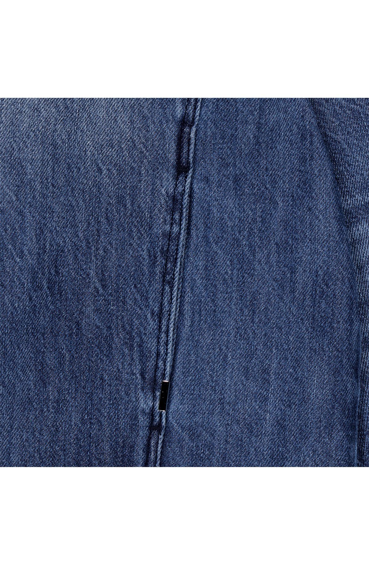 메아(MEA) OVERSIZED DENIM HOOD ZIP [BLUE]