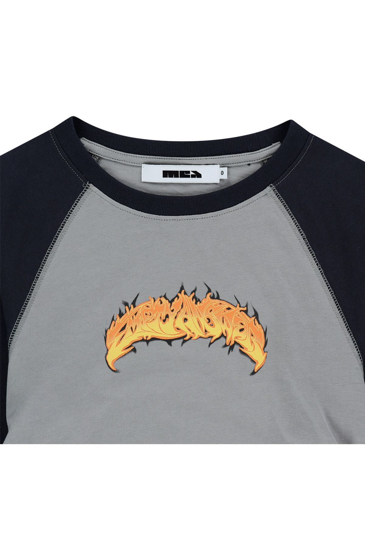 메아(MEA) RAGLAN FRAME L/S TOP [NAVY]