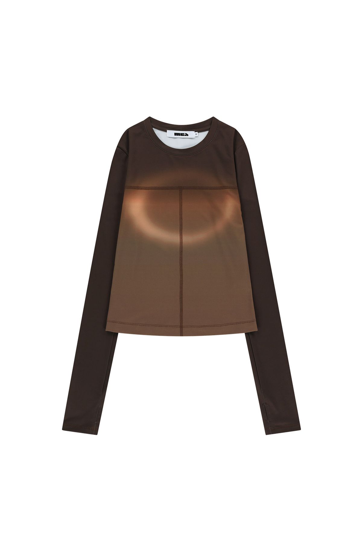 메아(MEA) ECLIPSE THUMBHOLE TOP [BROWN]
