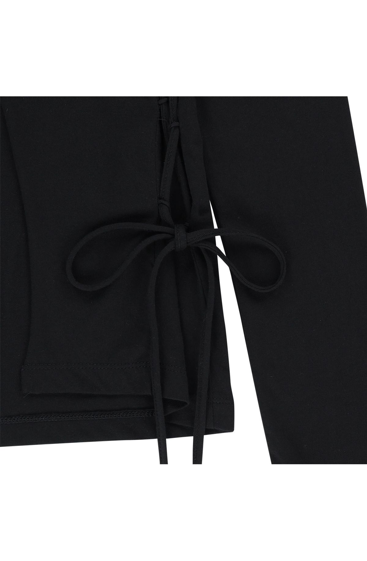 메아(MEA) RAW EDGE SLIM TOP [BLACK]