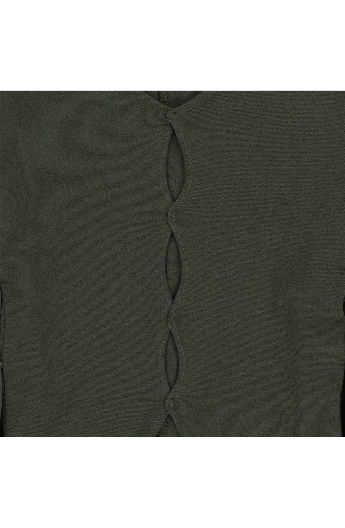 메아(MEA) RAW EDGE SLIM TOP [KHAKI]