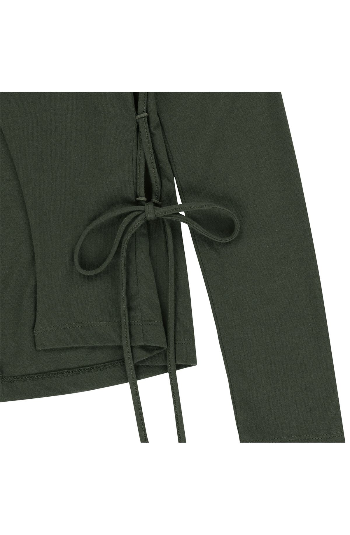메아(MEA) RAW EDGE SLIM TOP [KHAKI]