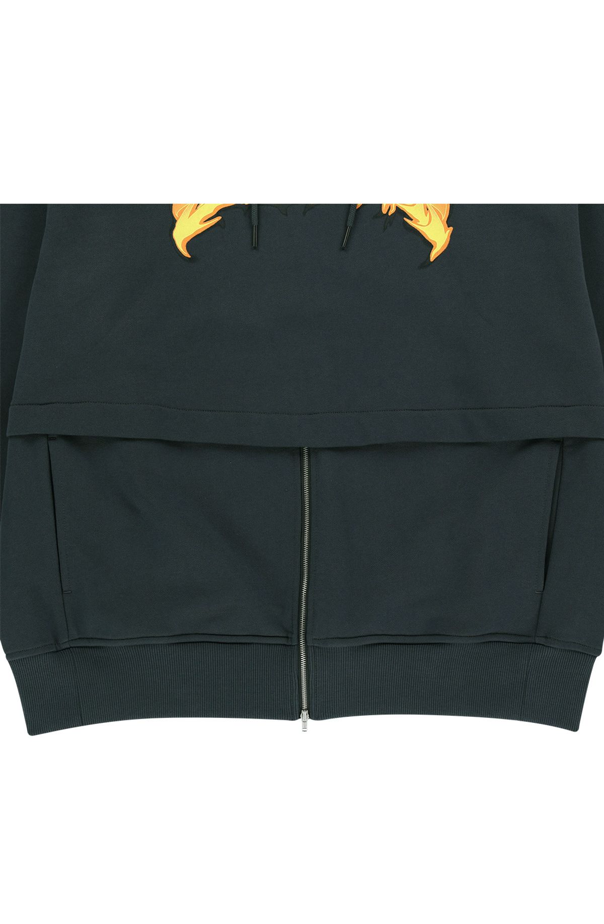 메아(MEA) ZIP OPEN HOODIE [DARK GREY]