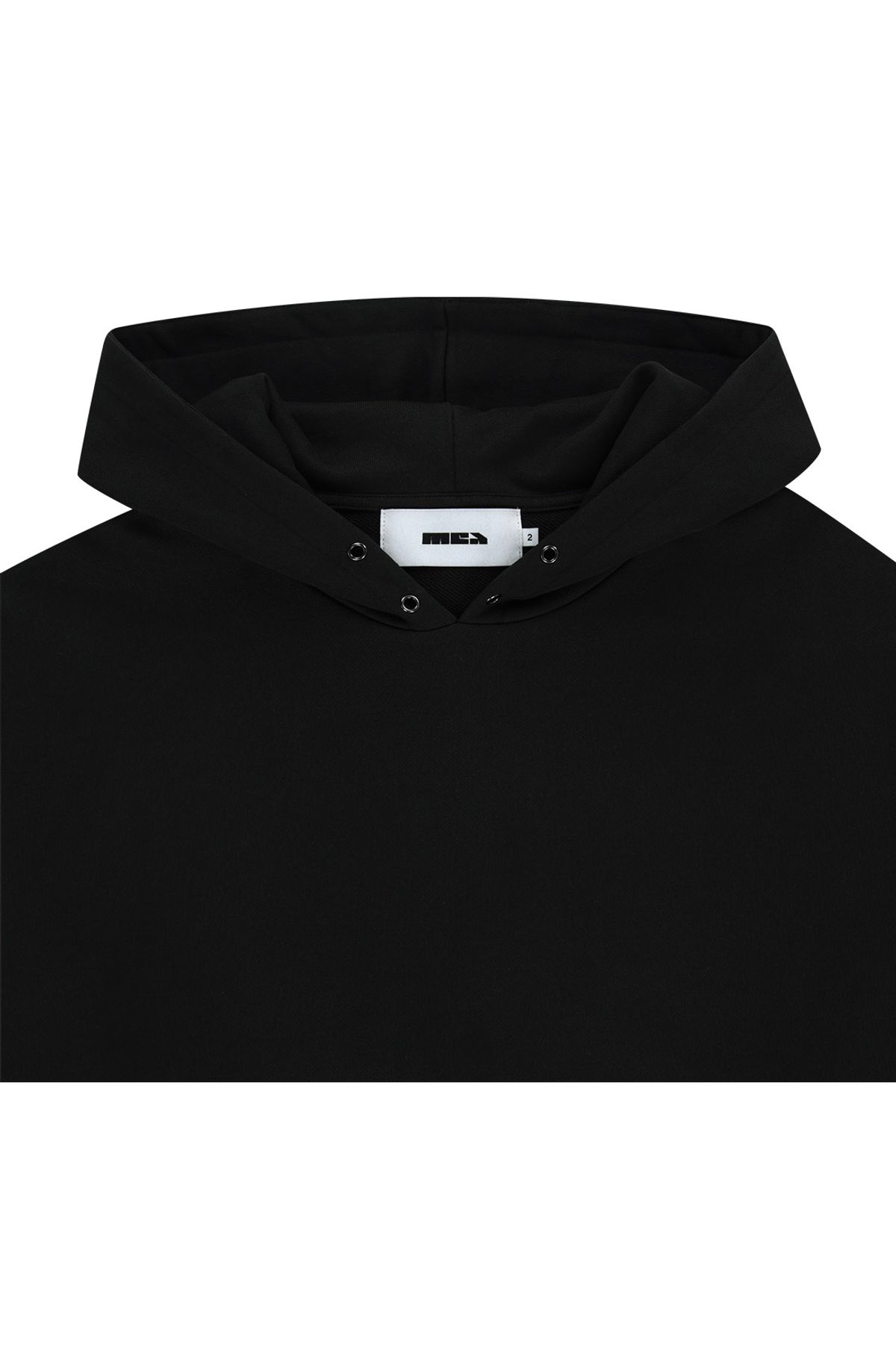 메아(MEA) CHECK MIX HOODIE [BLACK]