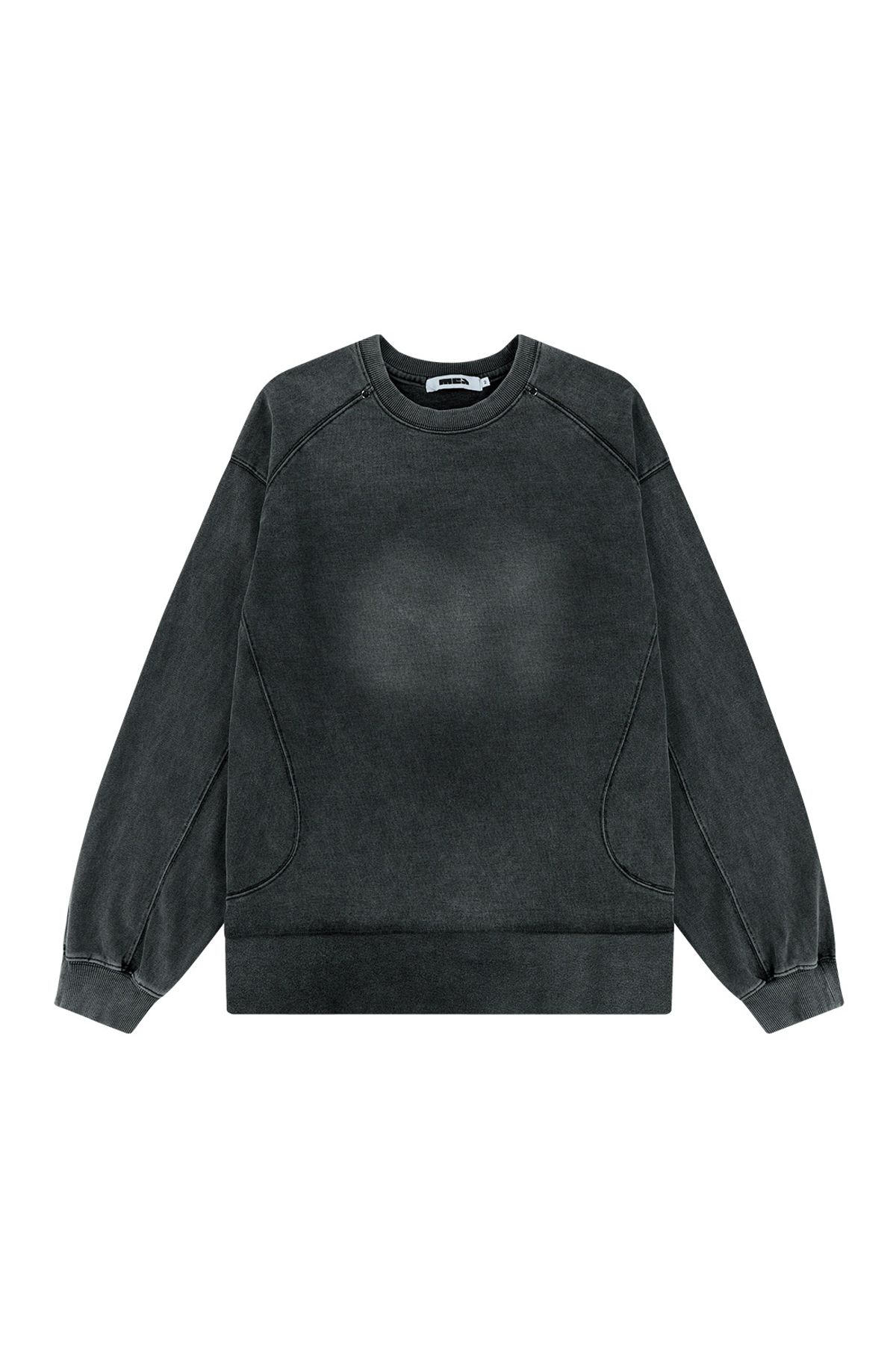 메아(MEA) FADED SWEATSHIRT [BLACK]