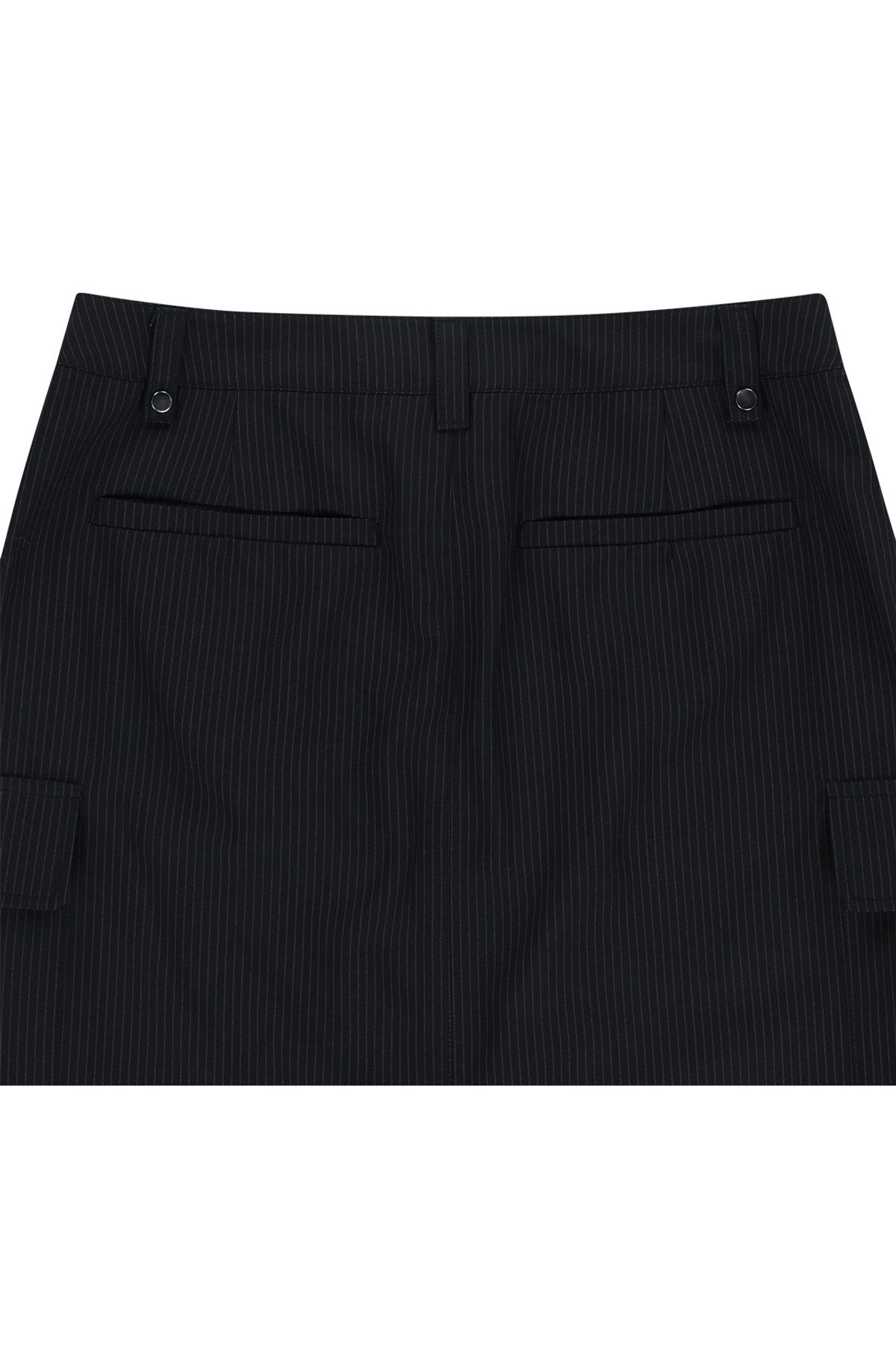메아(MEA) CARGO LONG SKIRT [BLACK]