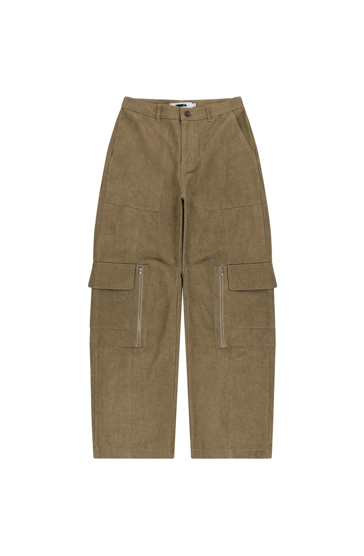 메아(MEA) WIDE LEG CARGO PANTS [BROWN]