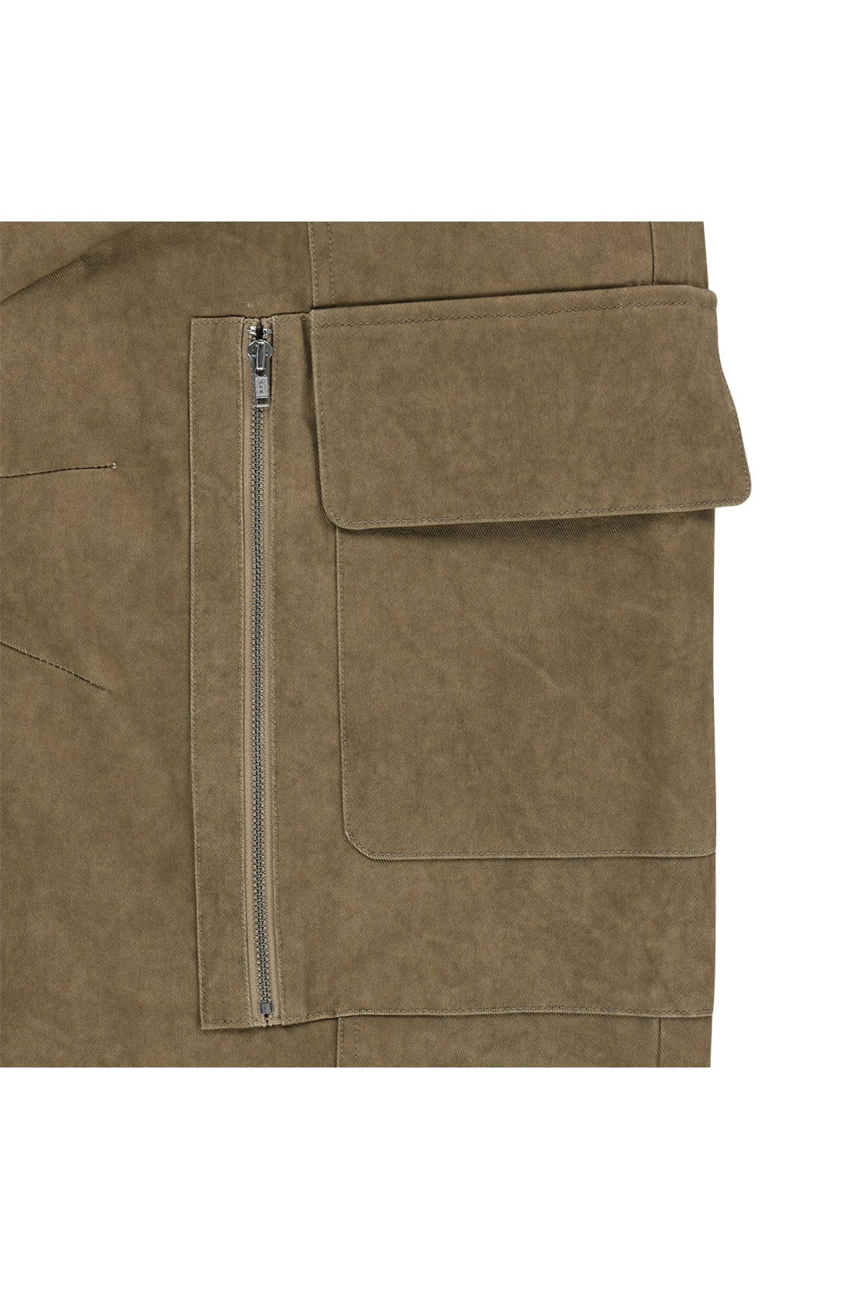 메아(MEA) WIDE LEG CARGO PANTS [BROWN]