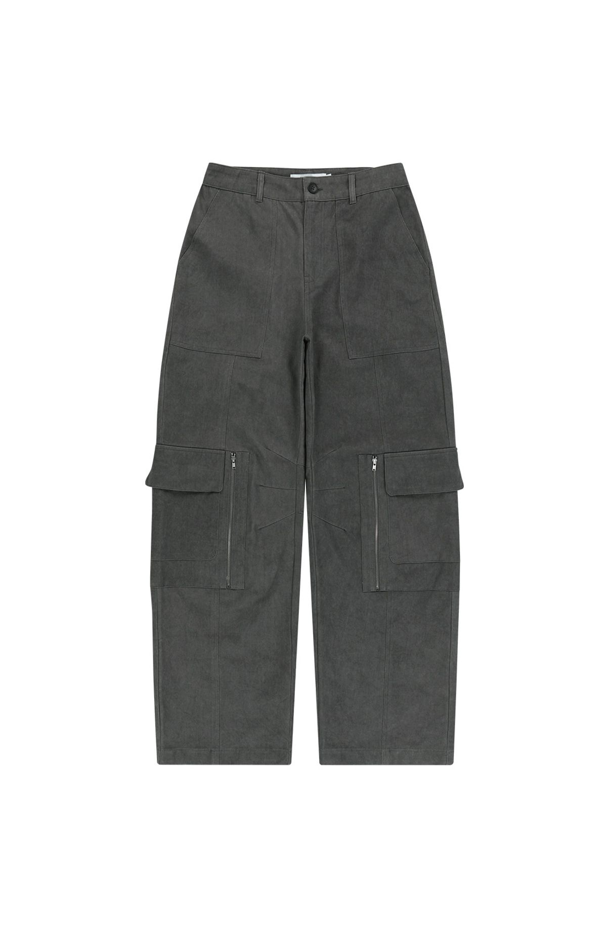 메아(MEA) WIDE LEG CARGO PANTS [DARK GREY]