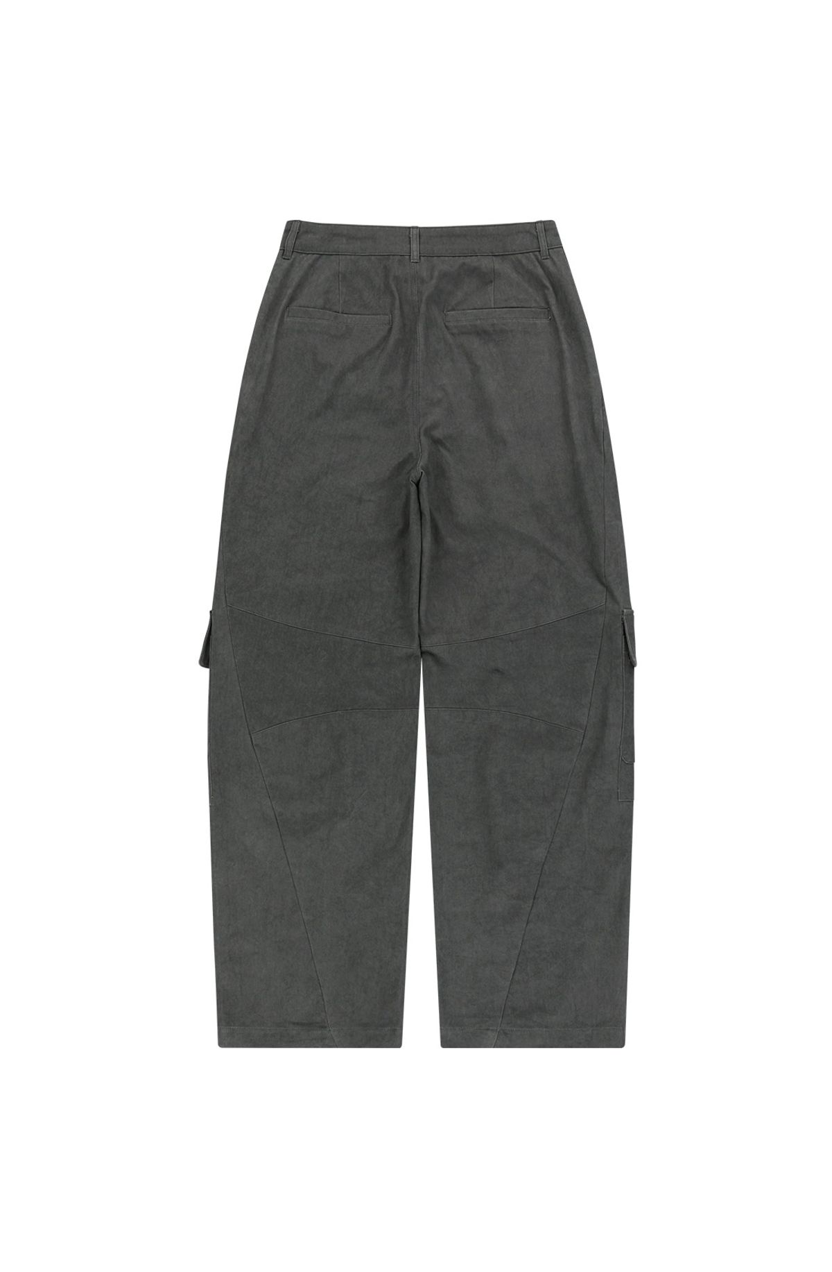 메아(MEA) WIDE LEG CARGO PANTS [DARK GREY]