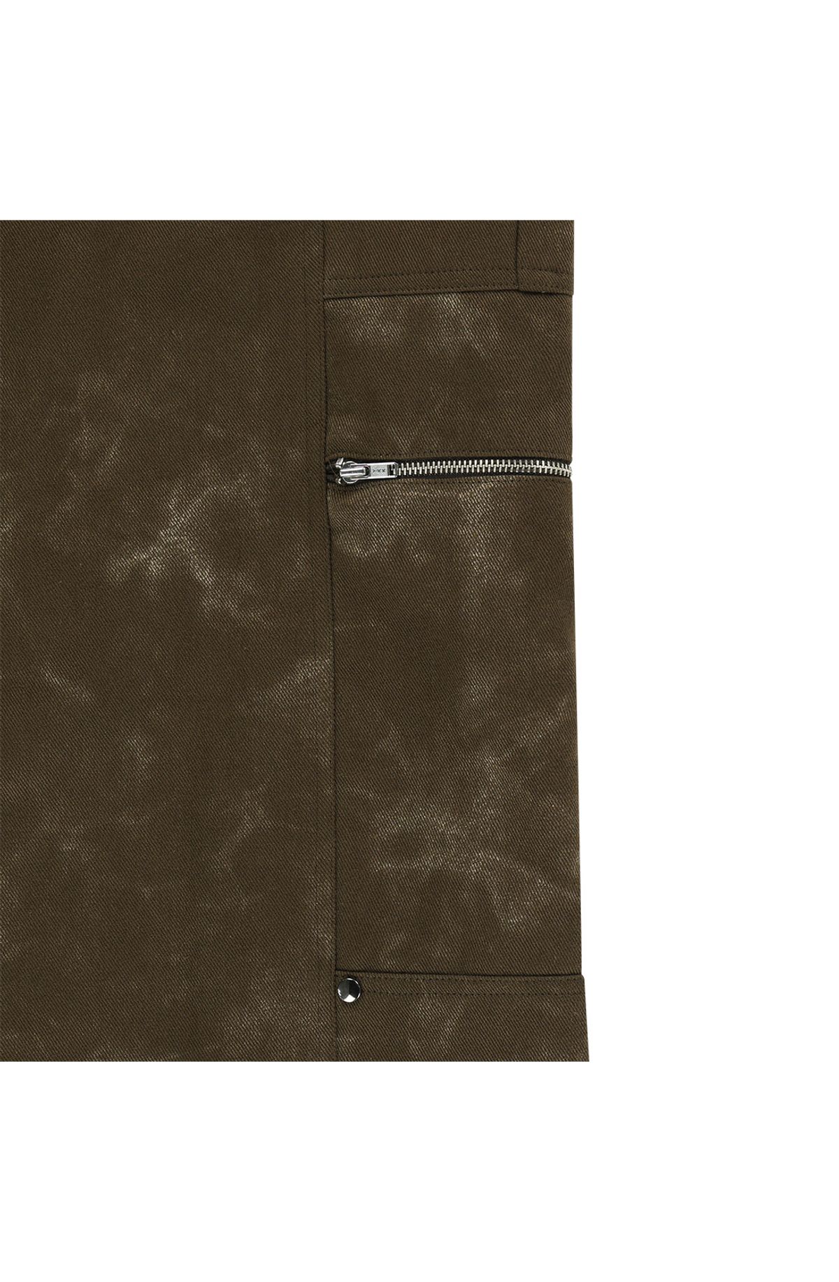 메아(MEA) DYEING PRINTED WIDE PANTS [BROWN]