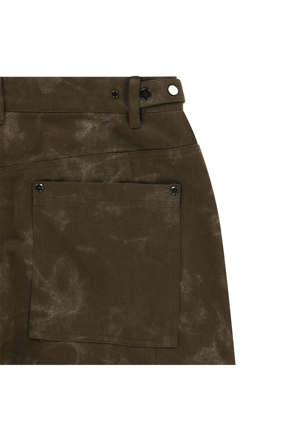 메아(MEA) DYEING PRINTED WIDE PANTS [BROWN]