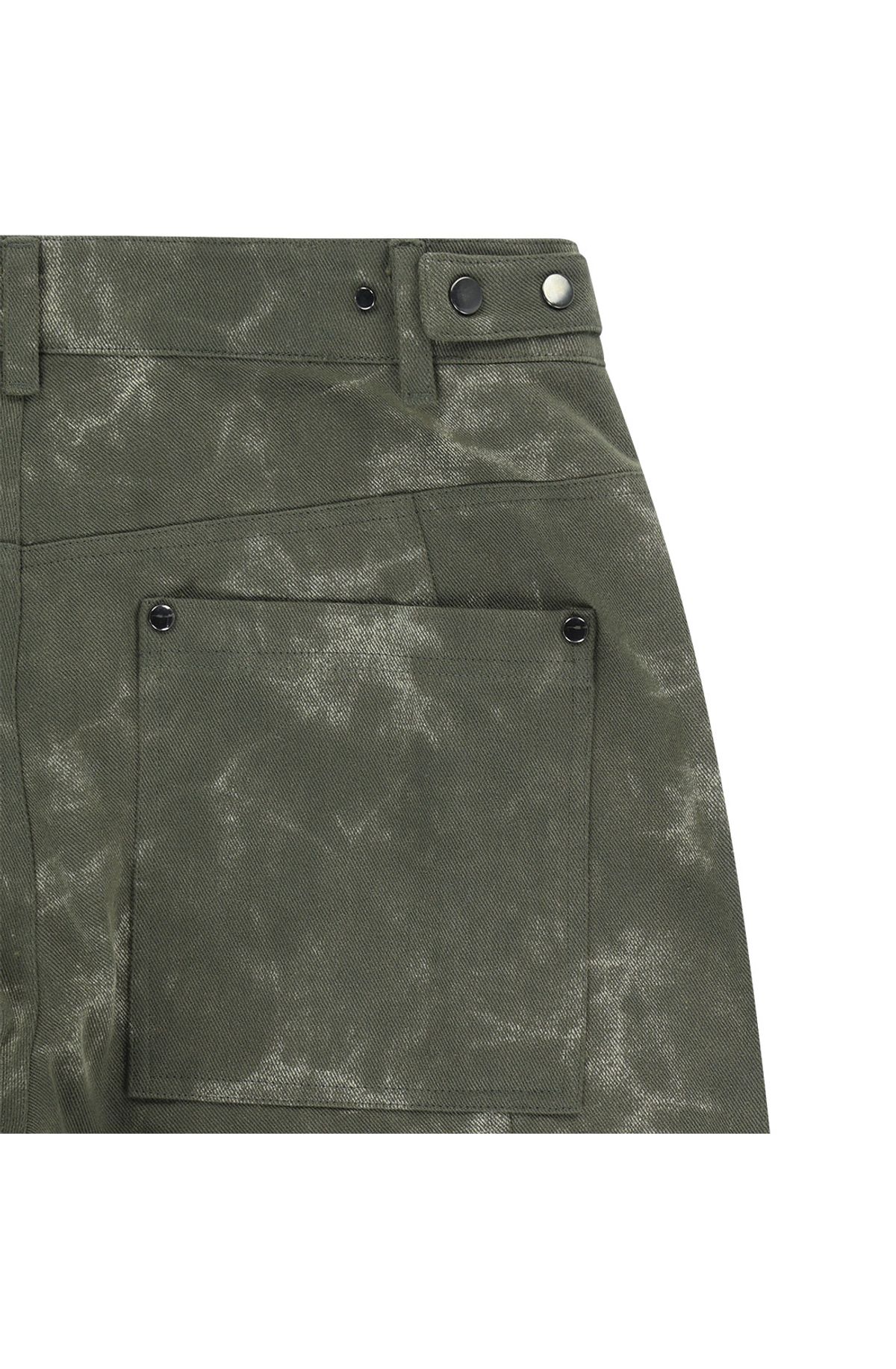 메아(MEA) DYEING PRINTED WIDE PANTS [KHAKI]