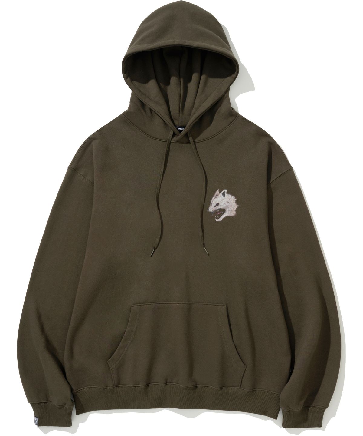 낫포너드(NOT4NERD) 3 Headed Wolf Pullover Hood - Khaki