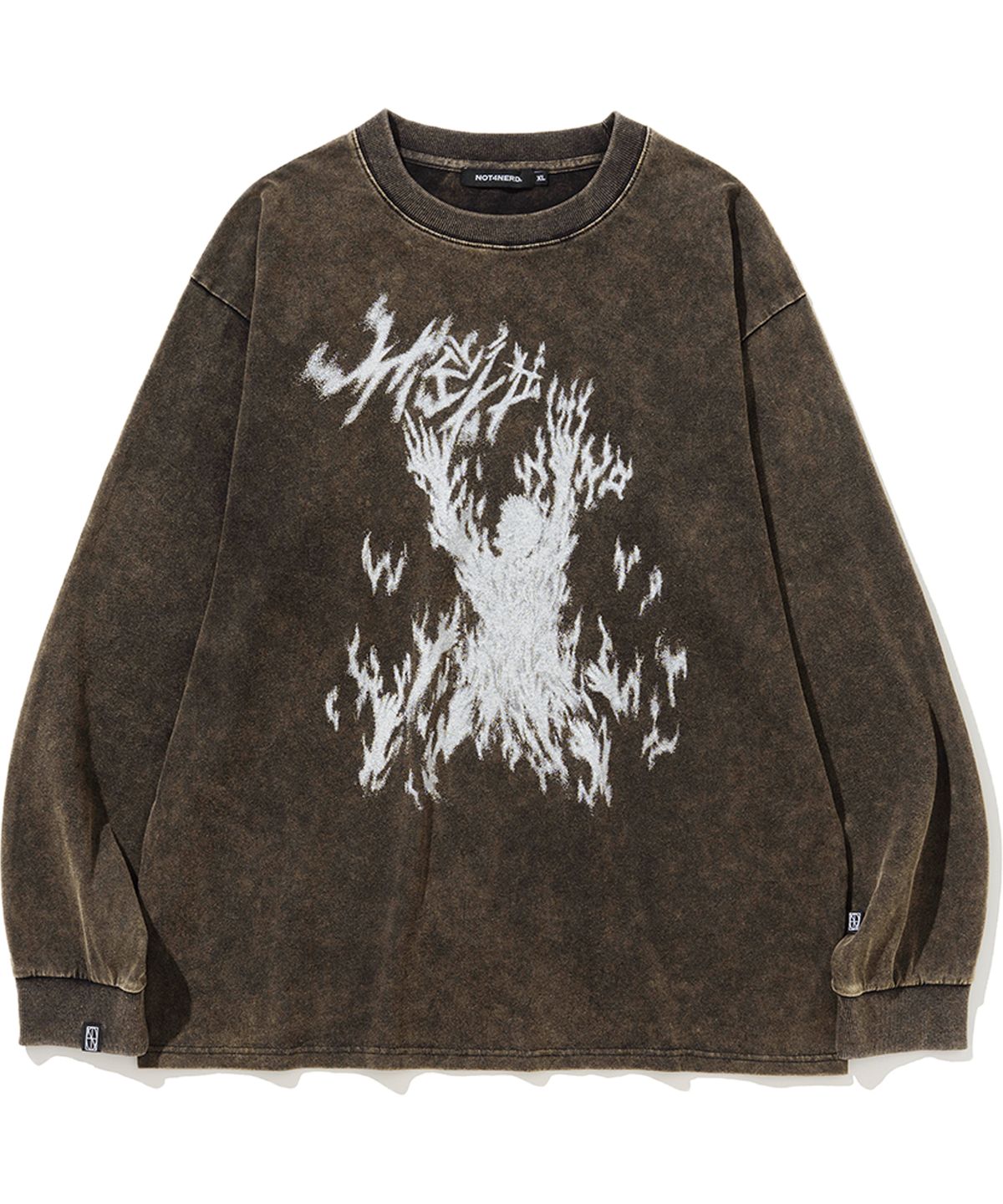 낫포너드(NOT4NERD) Burn In Hell Long Sleeve - Black