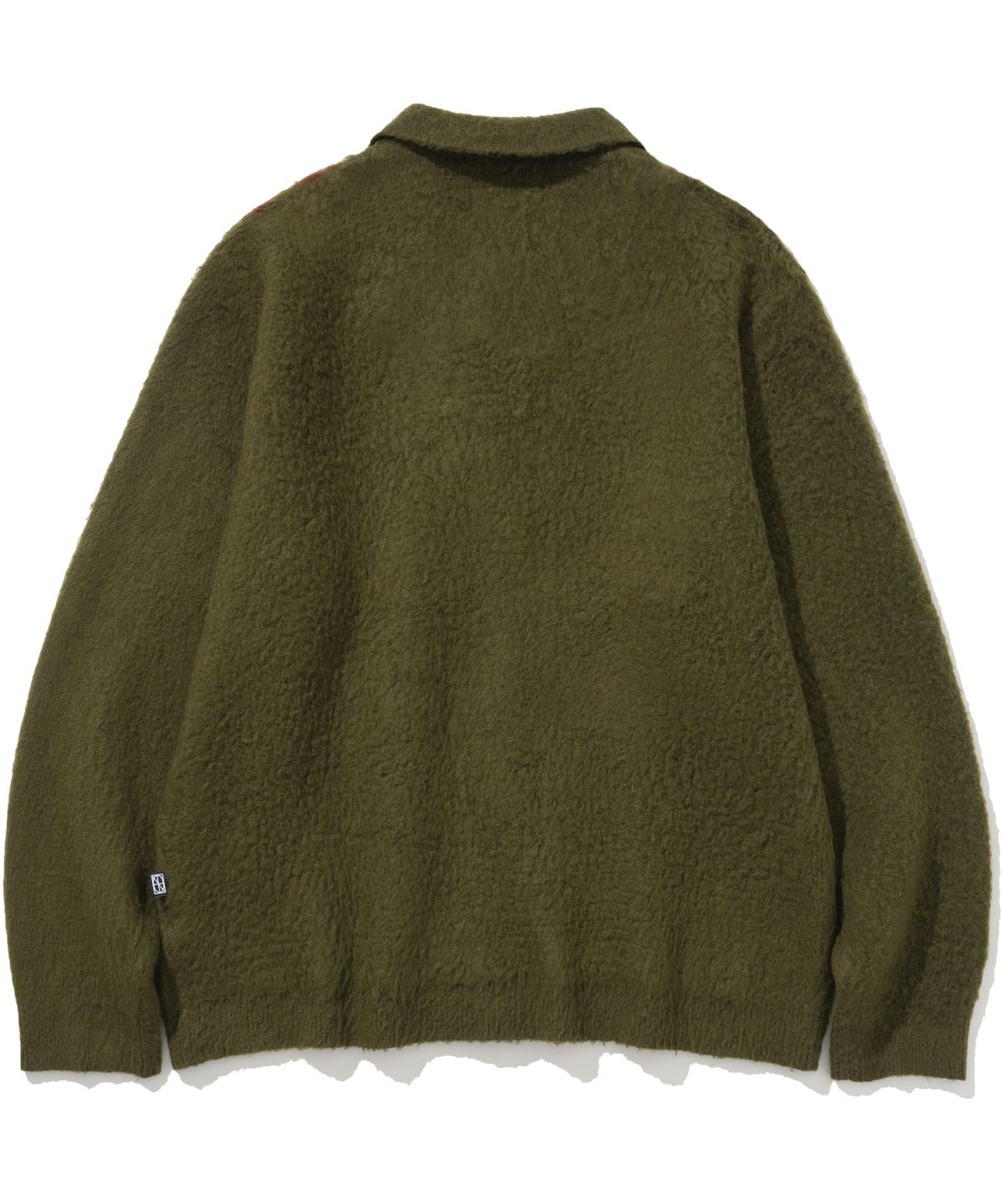 낫포너드(NOT4NERD) Candle Smoke Mohair Cardigan - Khaki