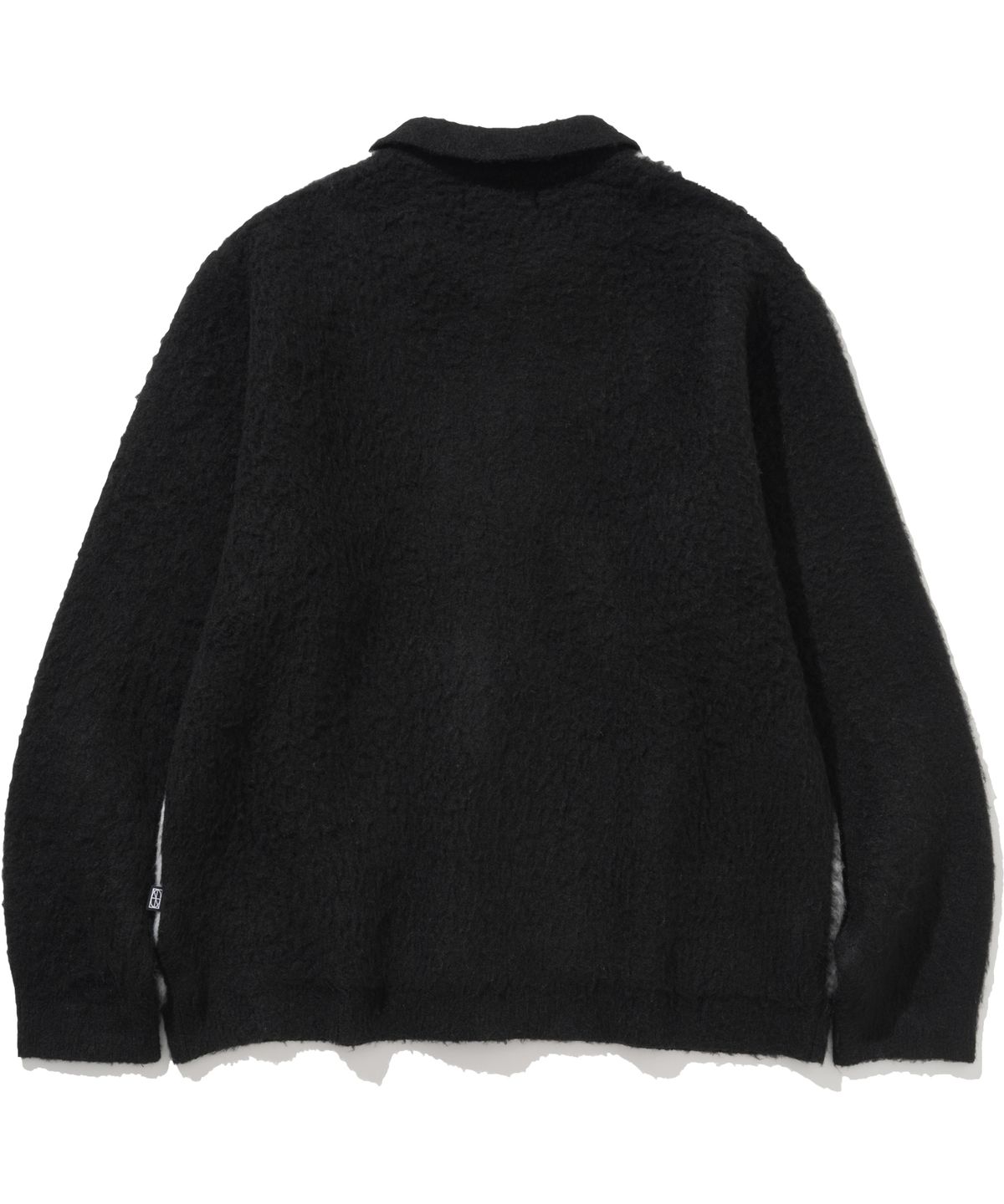 낫포너드(NOT4NERD) Candle Smoke Mohair Cardigan - Black